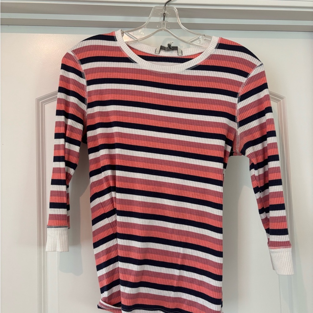 BKE Striped 3/4 sleeve tee